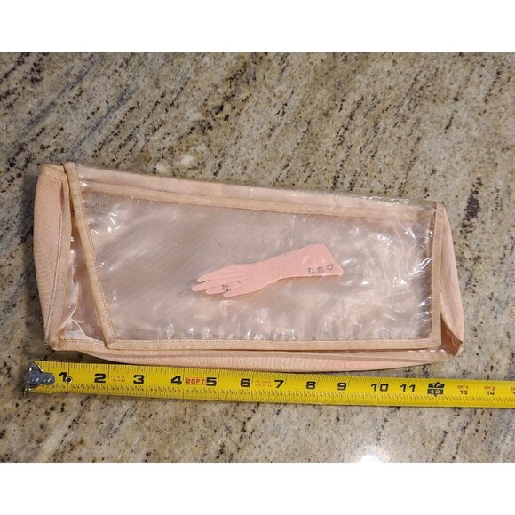 Alfred Dunhill Vintage Glove Storage Holder Case Pink Clear Rhinestones - Picture 10 of 12